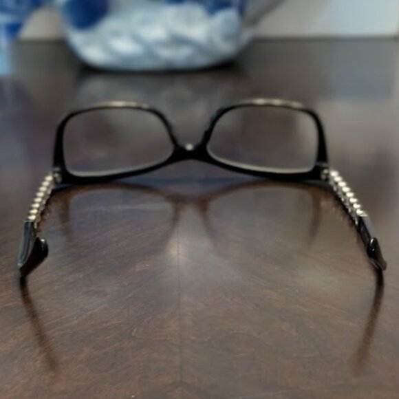 O10 CHANEL Eyeglasses w/ Black Quilted Case & Cleaning Cloth - Picture 7 of 13